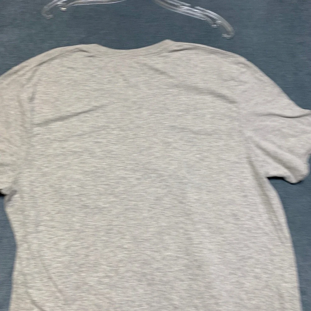 True Religion T Shirt Mens XL Heather Gray V-Neck Short Sleeve Classic Pullover